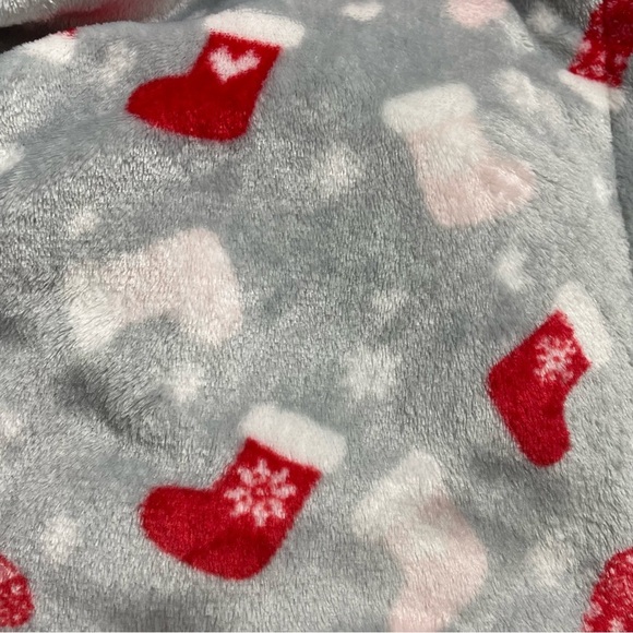 NWT Bearpaw Christmas Stocking Print Robe Plus Size 2X - Picture 4 of 8